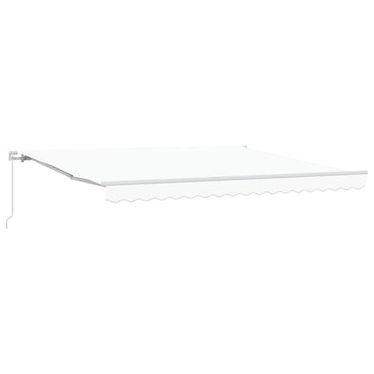 vidaXL Retractable Awning White 400 x 350 x 165 cm 2