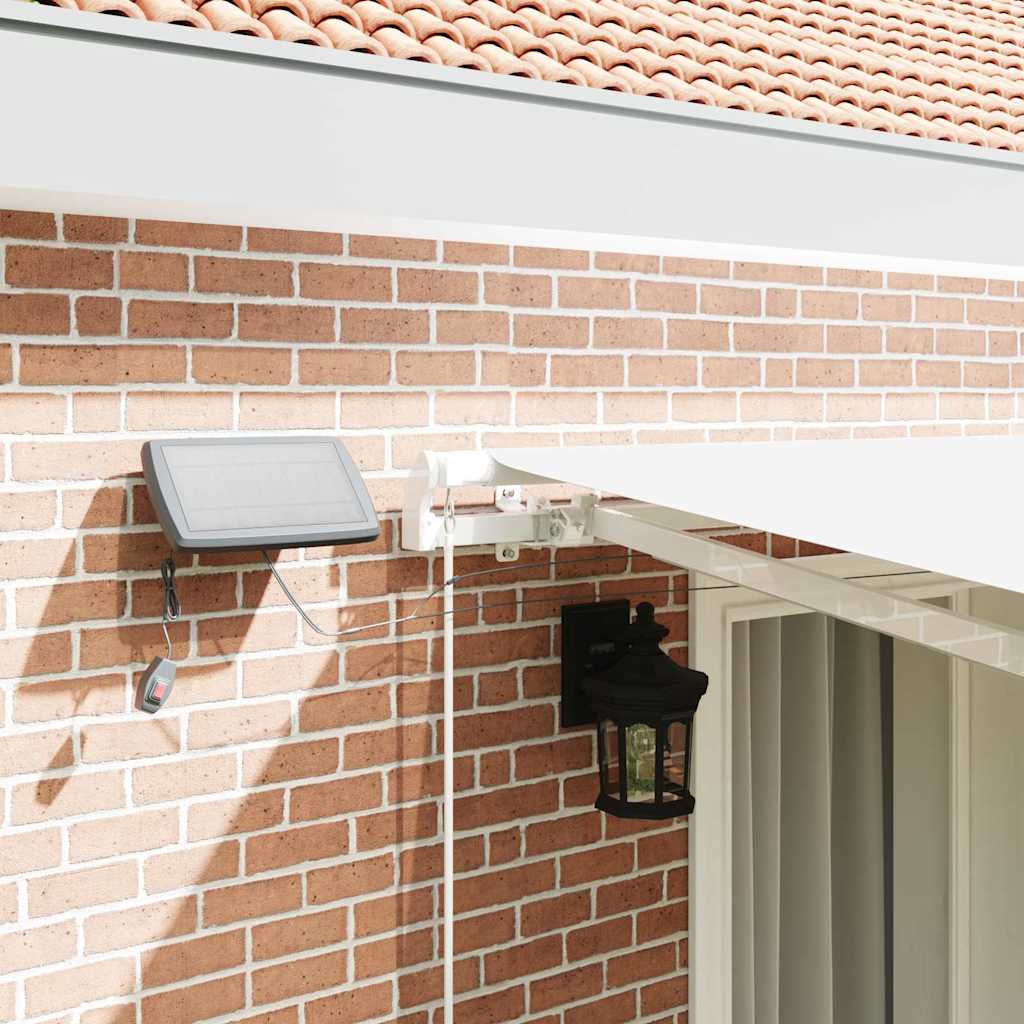 vidaXL Retractable Awning with Solar LED 4