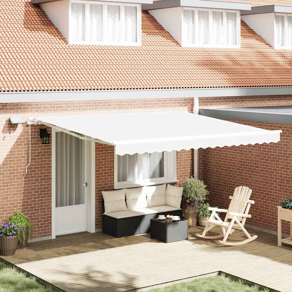 vidaXL Retractable Awning with Solar LED 1