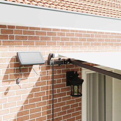 vidaXL Retractable Awning White 400 x 350 cm Fabric and Aluminium 4