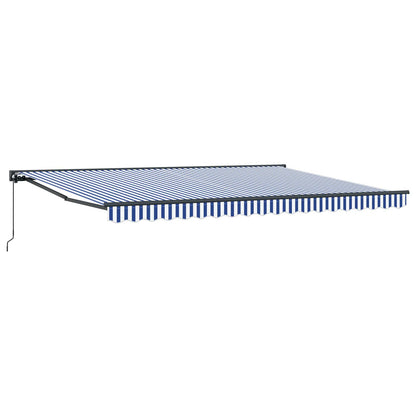 vidaXL Awning Frame Blue and White 450 x 300 cm 2