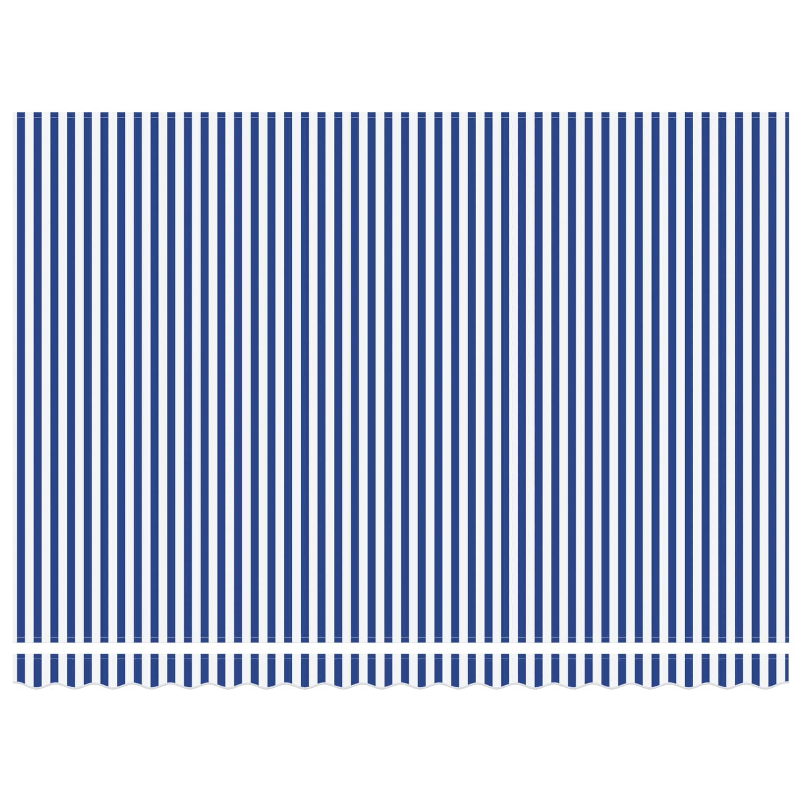 vidaXL Awning Frame Blue and White 450 x 300 cm 6