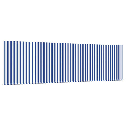vidaXL Retractable Awning Blue and White 400 x 300 cm 6