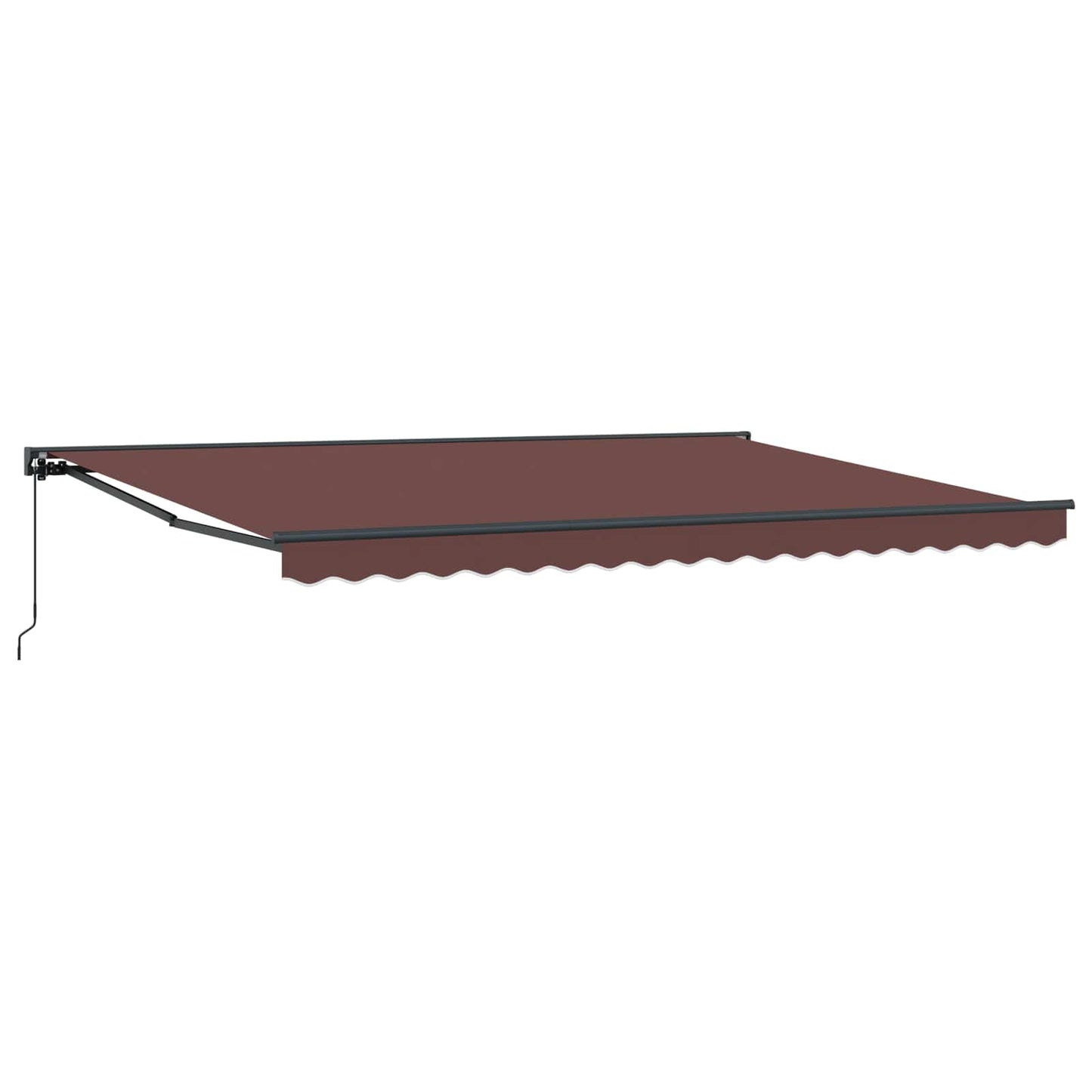 vidaXL Awning Frame Brown 450 x 300 cm Polyester with PU coating 2