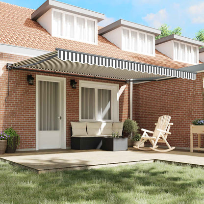 vidaXL Awning Frame Anthracite and White 450 x 300 cm 3