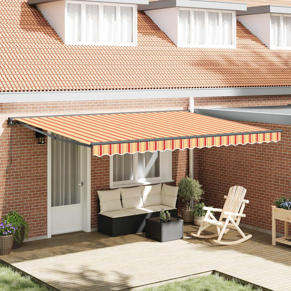 vidaXL Awning Frame Multicolour 450 x 300 cm Polyester with PU coating