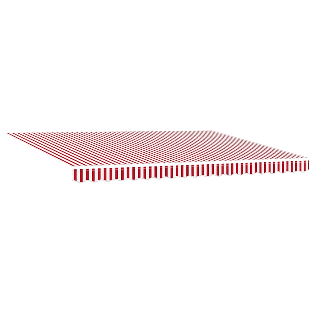 vidaXL Retractable Awning Red and White 450 x 300 cm 6
