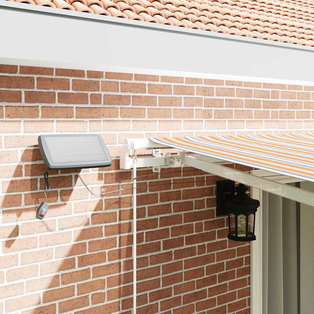 vidaXL Retractable Awning Multicolour 450 x 300 cm 4