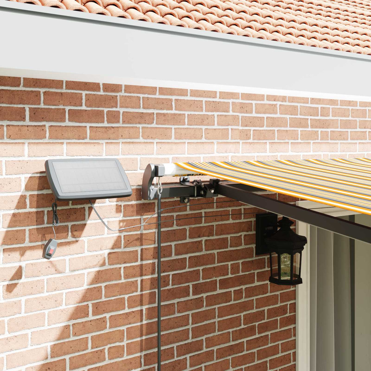 vidaXL Retractable Awning Multicolour 450 x 300 cm 4