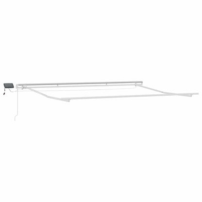 vidaXL Retractable Awning Green and White 450 x 300 cm 5