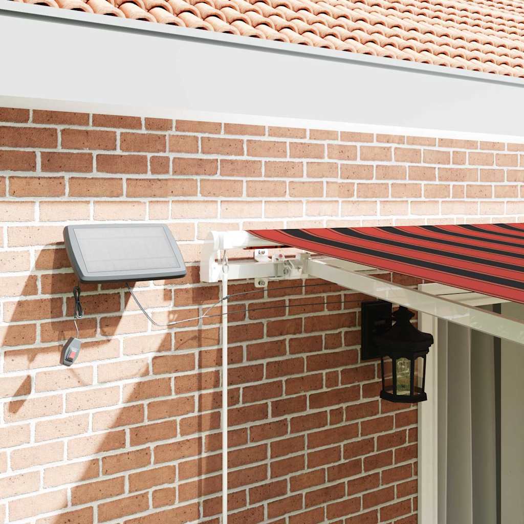 vidaXL Retractable Awning Orange and brown 450 x 350 cm 4