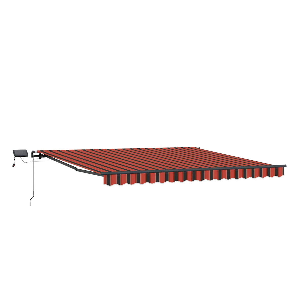 vidaXL Retractable Awning Orange and brown 450 x 350 cm 2