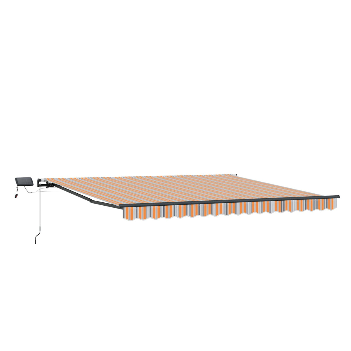 vidaXL Retractable Awning Multicolour 450 x 350 cm 5