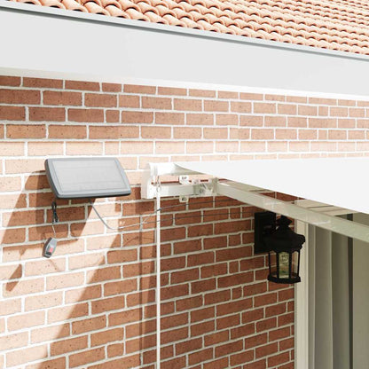 vidaXL Retractable Awning White 450 x 350 cm Fabric and Aluminium 4