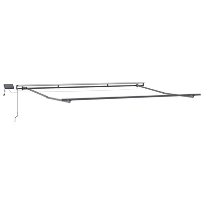 vidaXL Retractable Awning White 450 x 350 cm Fabric and Aluminium 6