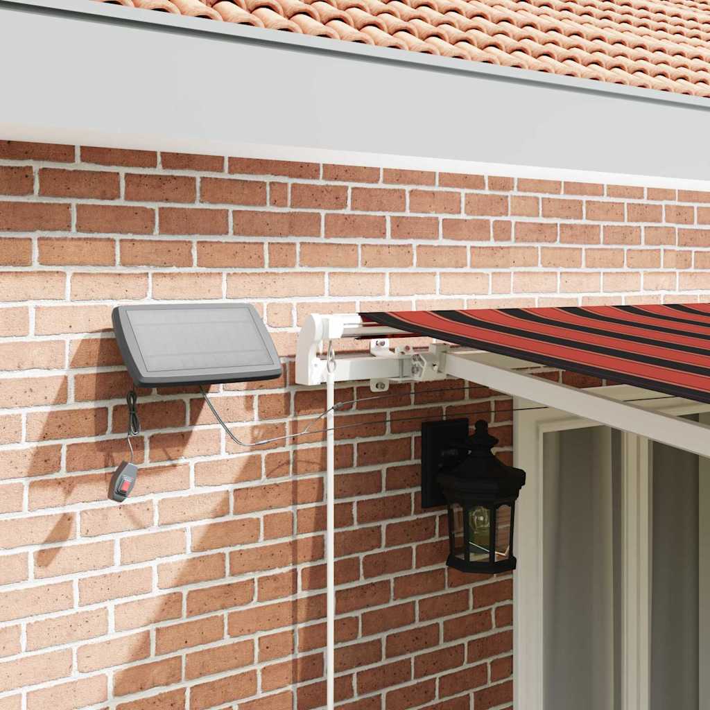 vidaXL Retractable Awning Orange and brown 500 x 300 cm 4