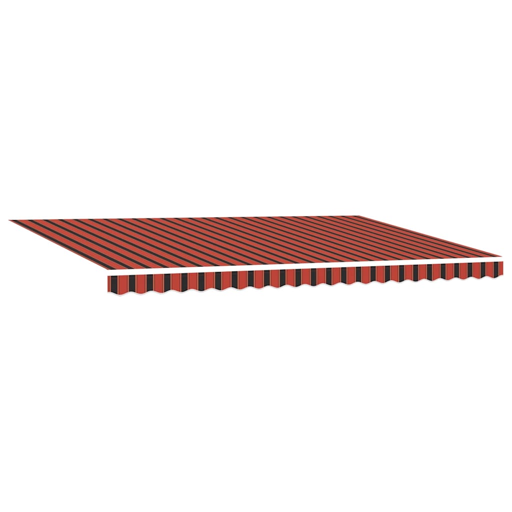 vidaXL Retractable Awning Orange and brown 500 x 300 cm 5