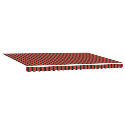 vidaXL Retractable Awning Orange and brown 500 x 300 cm 5