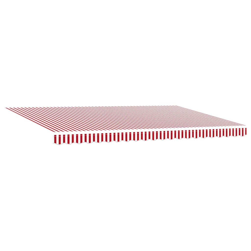 vidaXL Retractable Awning Red and White 500 x 300 cm 6
