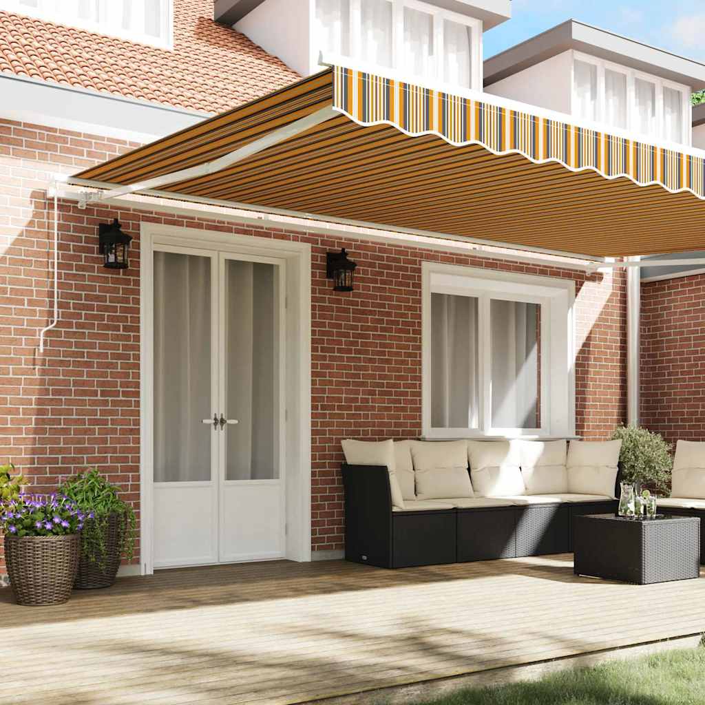 vidaXL Retractable Awning Multicolour 500 x 300 x 165 cm 3