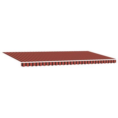 vidaXL Retractable Awning Orange and Brown 600 x 300 cm 5