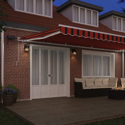 vidaXL Retractable Awning Orange and brown 600 x 300 cm 3
