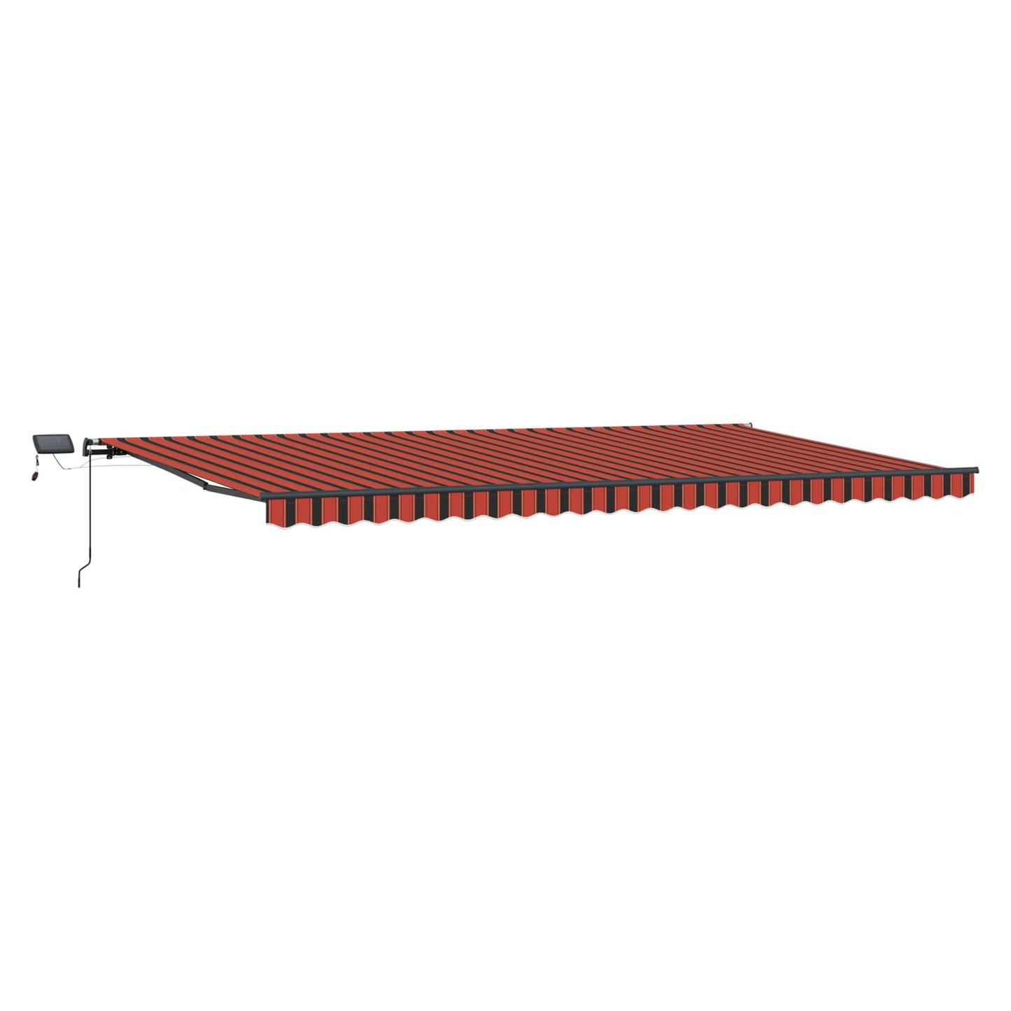 vidaXL Retractable Awning Orange and brown 600 x 300 cm 2