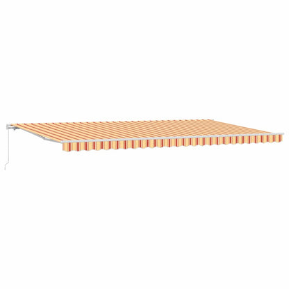 vidaXL Retractable Awning Yellow and Orange 600 x 300 cm 2