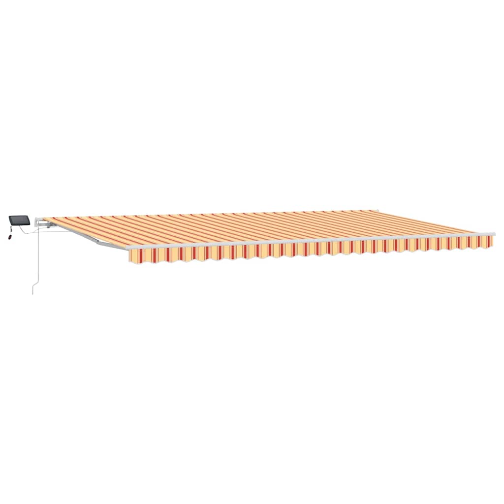 vidaXL Retractable Awning Yellow and Orange 600 x 300 cm 2