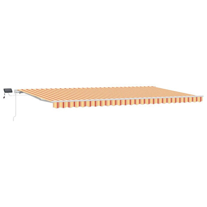 vidaXL Retractable Awning Yellow and Orange 600 x 300 cm 2