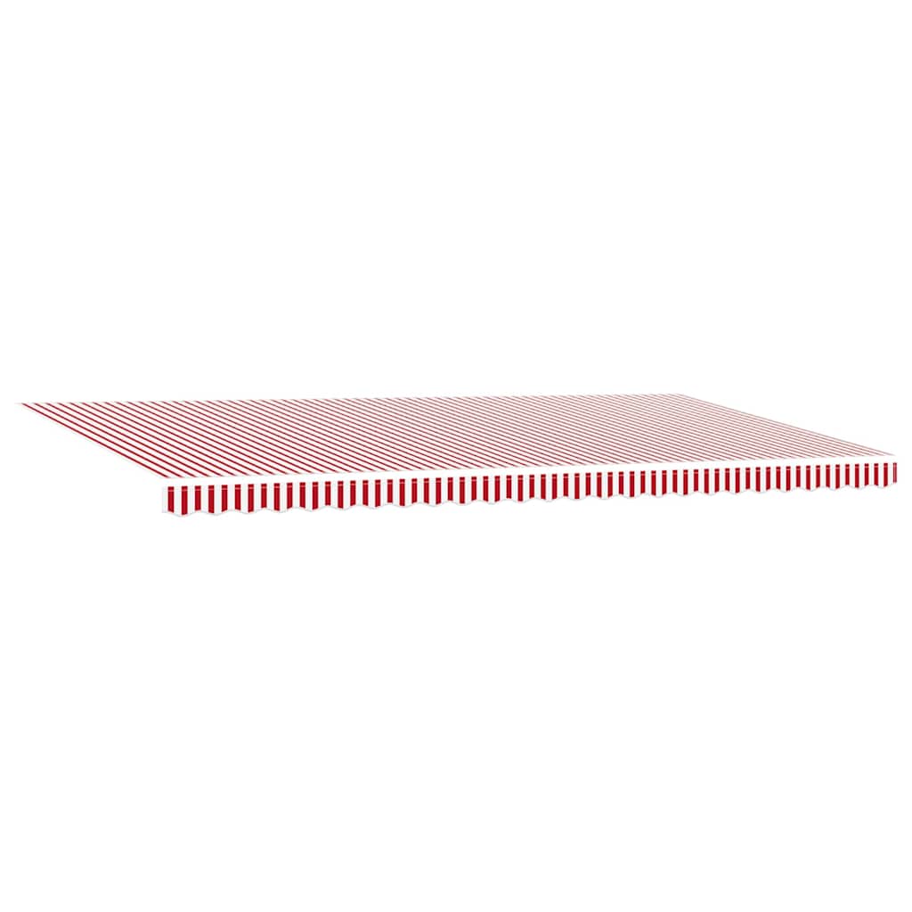 vidaXL Retractable Awning Red and White 600 x 300 cm 6