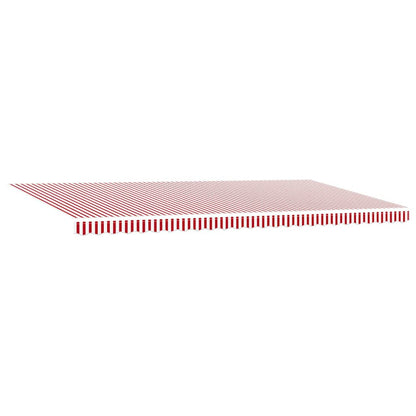 vidaXL Retractable Awning Red and White 600 x 300 cm 6