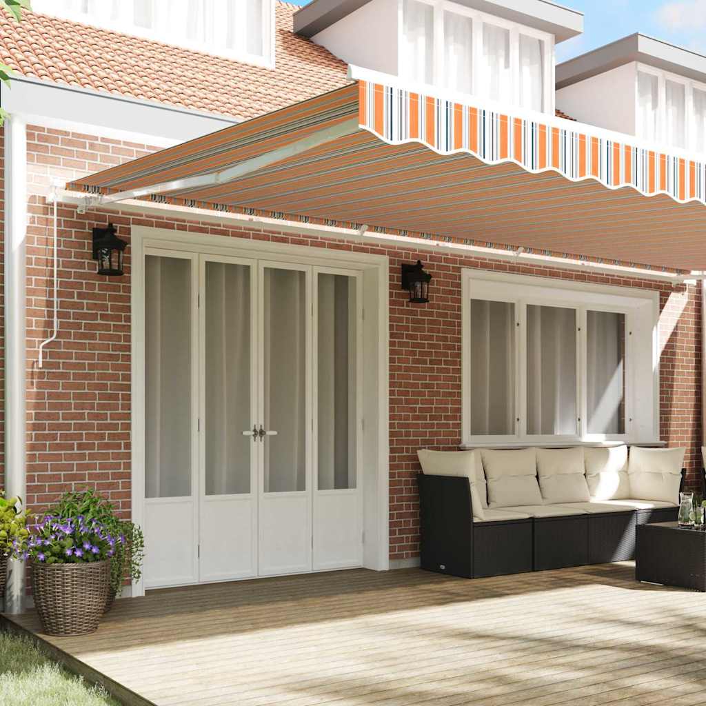 vidaXL Retractable Awning Multicolour 600 x 300 cm 3
