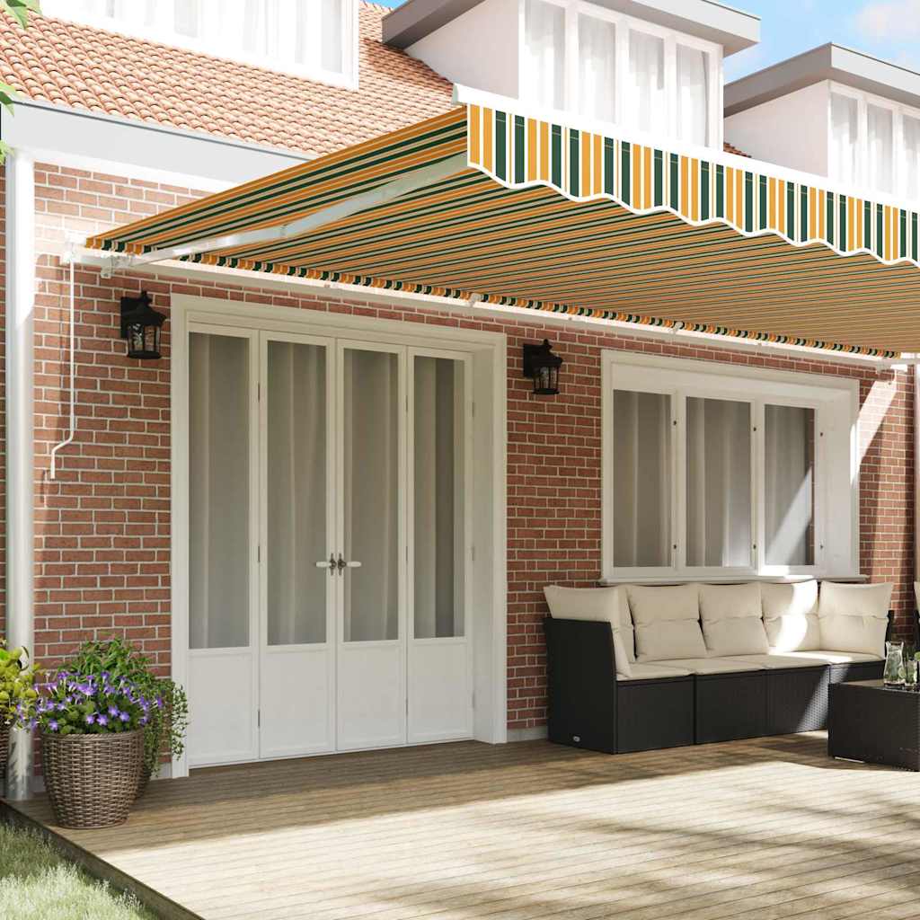 vidaXL Retractable Awning Multicolour 600 x 300 cm 3