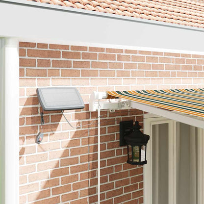 vidaXL Retractable Awning Green and yellow 600 x 300 cm 4