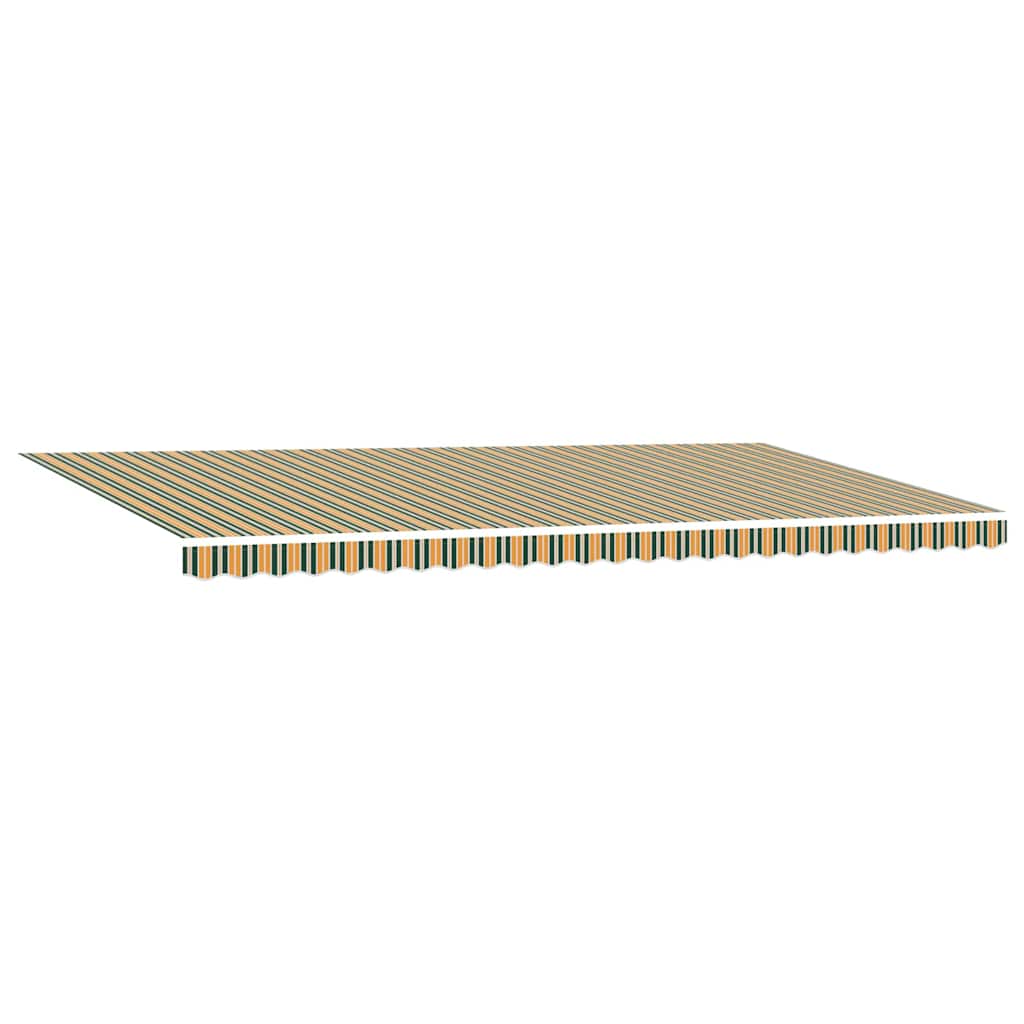vidaXL Retractable Awning Green and yellow 600 x 300 cm 6