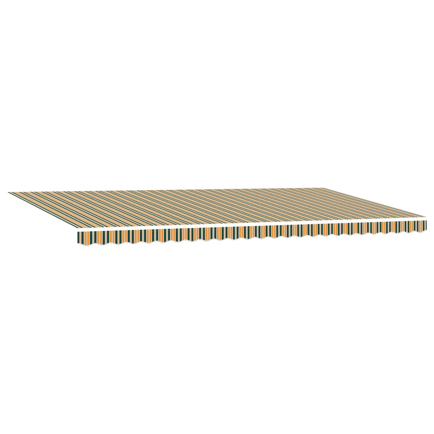 vidaXL Retractable Awning Green and yellow 600 x 300 cm 5