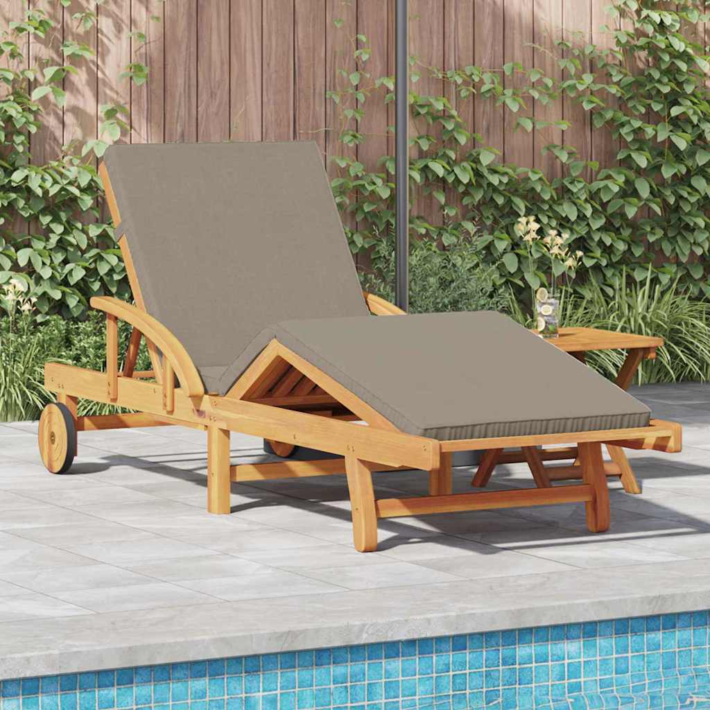 vidaXL Sun Lounger 2 pcs Solid Acacia Wood