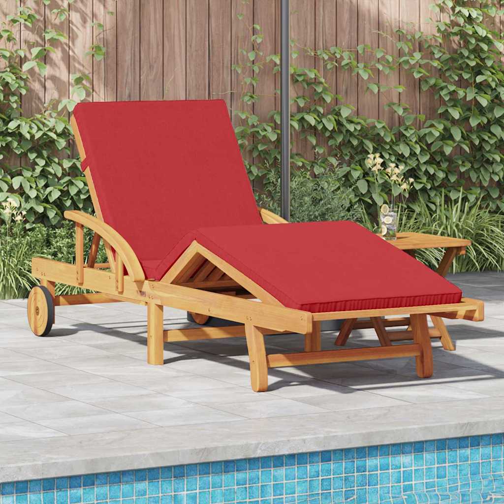 vidaXL Sun Lounger 2 pcs Solid Acacia Wood