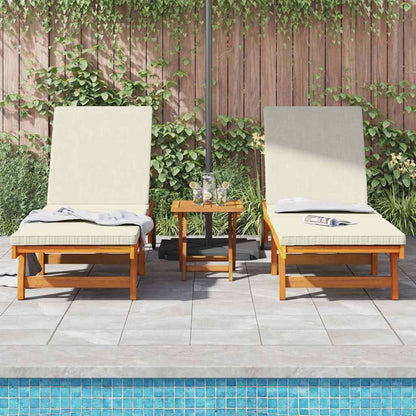 vidaXL Sun Lounger 3 pcs Solid Acacia Wood Brown 3