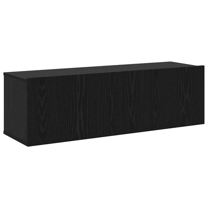 vidaXL TV Cabinet Set 8 pcs 100 x 30 x 30 cm Black Oak 6