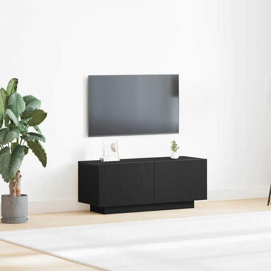 Bedside Cabinet 100x35x40 cm Engineered Wood Black oak