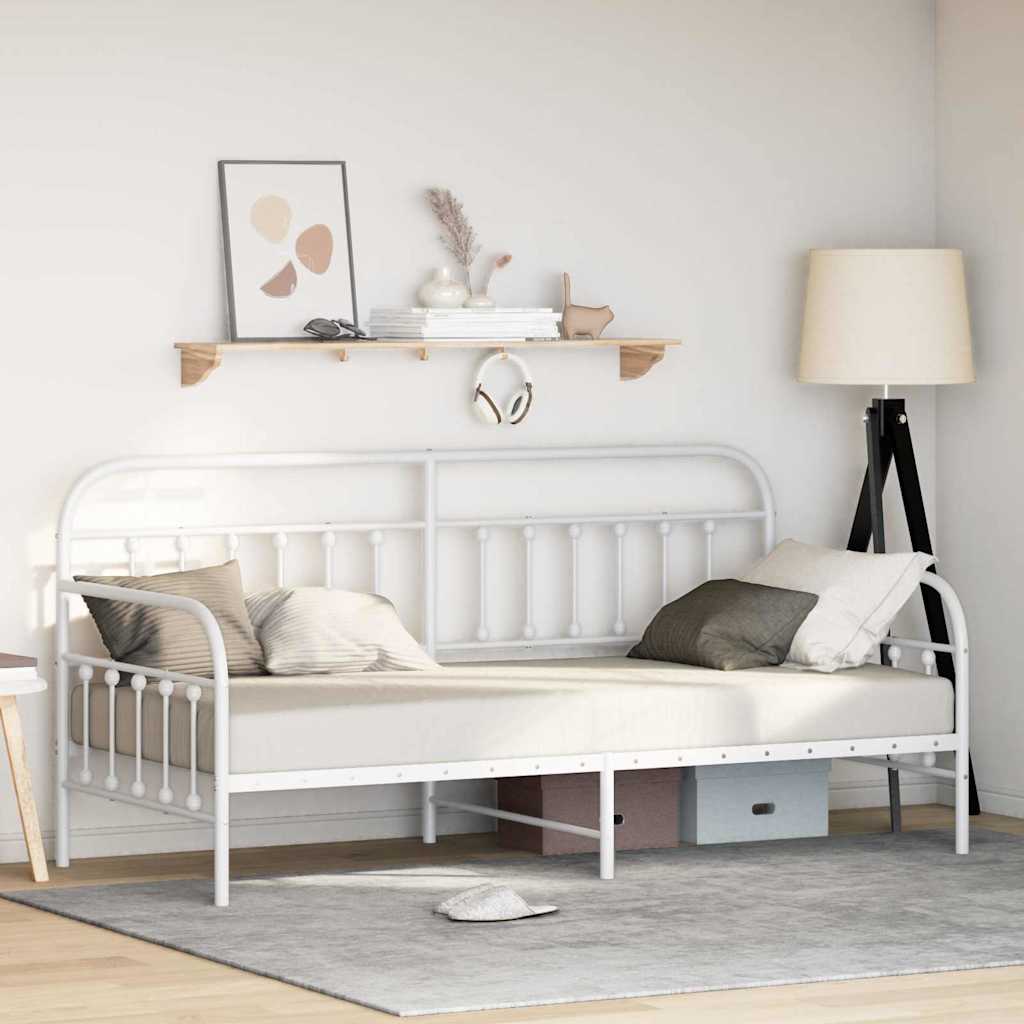 Daybed Frame Powder-Coated Steel without Trundle 100 cm 200 cm