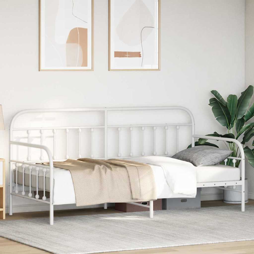 Daybed Frame Powder-Coated Steel without Trundle 100 cm 200 cm
