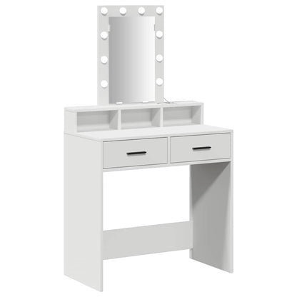 Dressing Table Brown Engineered Wood 79 x 41 x 140 cm White