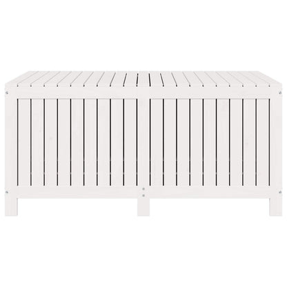Garden Storage Box Solid Wood Pine Height 64 cm White pine 134 cm 68 cm