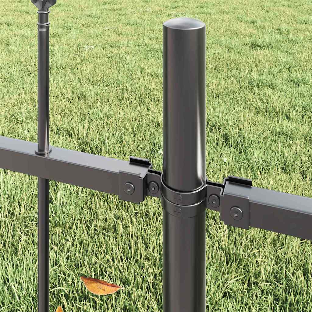 vidaXL Garden Fence WOERDEN 7 pcs 11.9 x 1.5 m Powder-coated Steel 3