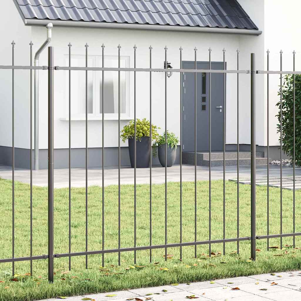 vidaXL Garden Fence WOERDEN 7 pcs 11.9 x 1.5 m Powder-coated Steel 1