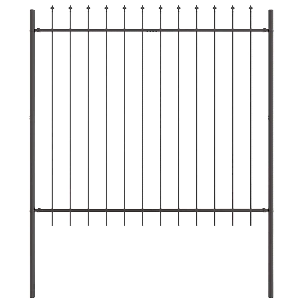 vidaXL Garden Fence WOERDEN 7 pcs 11.9 x 1.5 m Powder-coated Steel 5