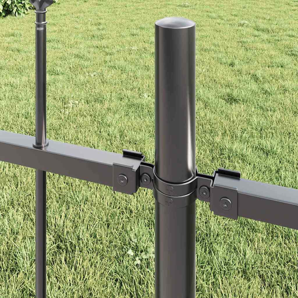 vidaXL Garden Fence WOERDEN 9 pcs 15.3 x 1.2 m Powder-coated Steel 3